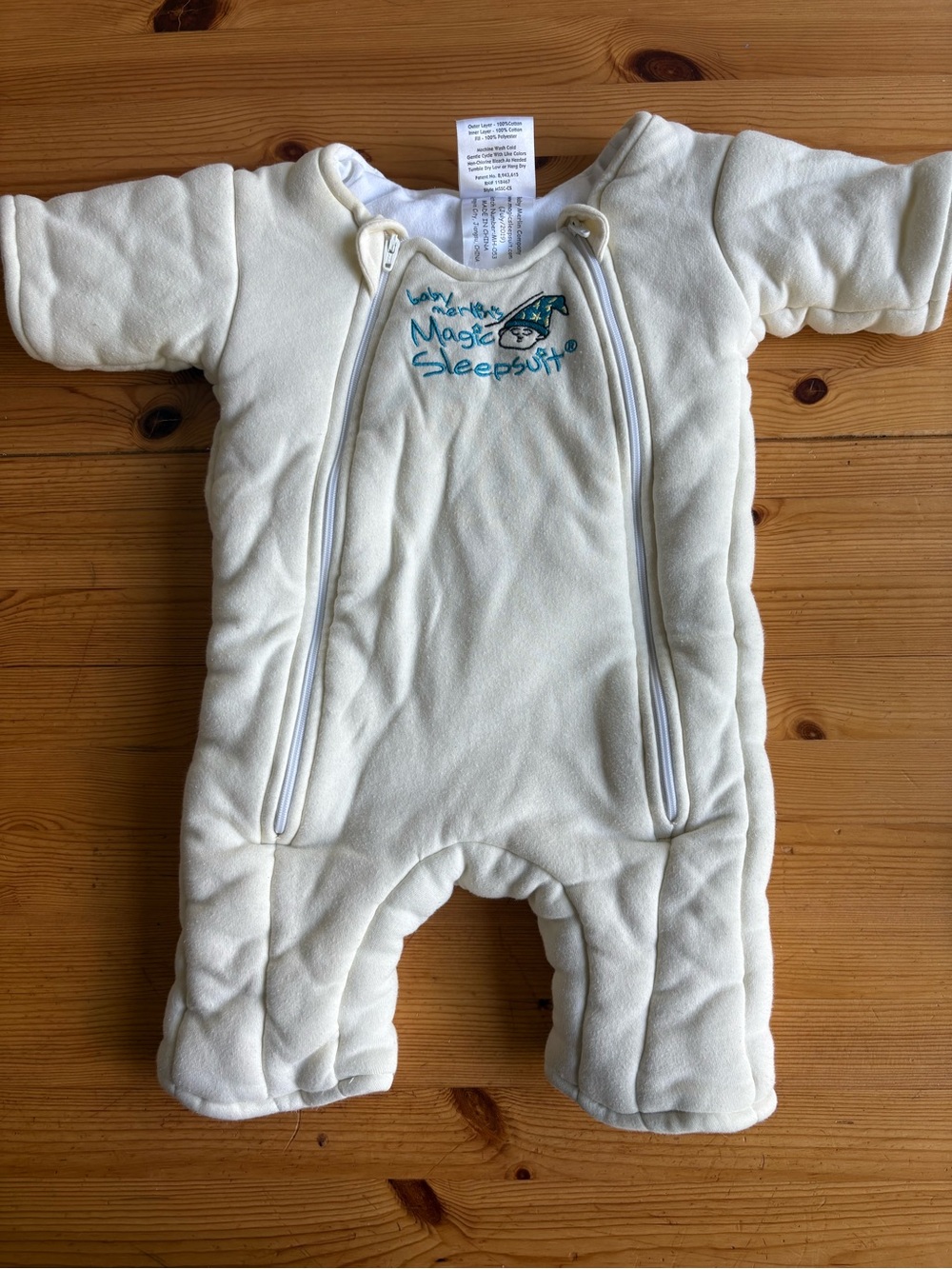 Baby Merlins magic sleep suit light yellow small 3-6 months